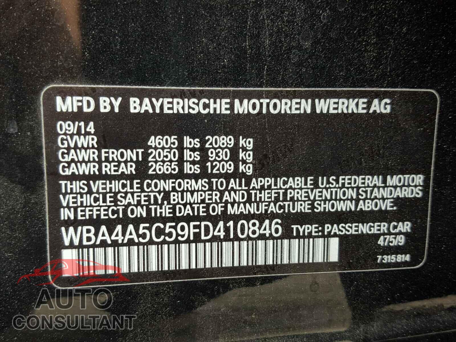 BMW 428 I 2015 - WBA4A5C59FD410846