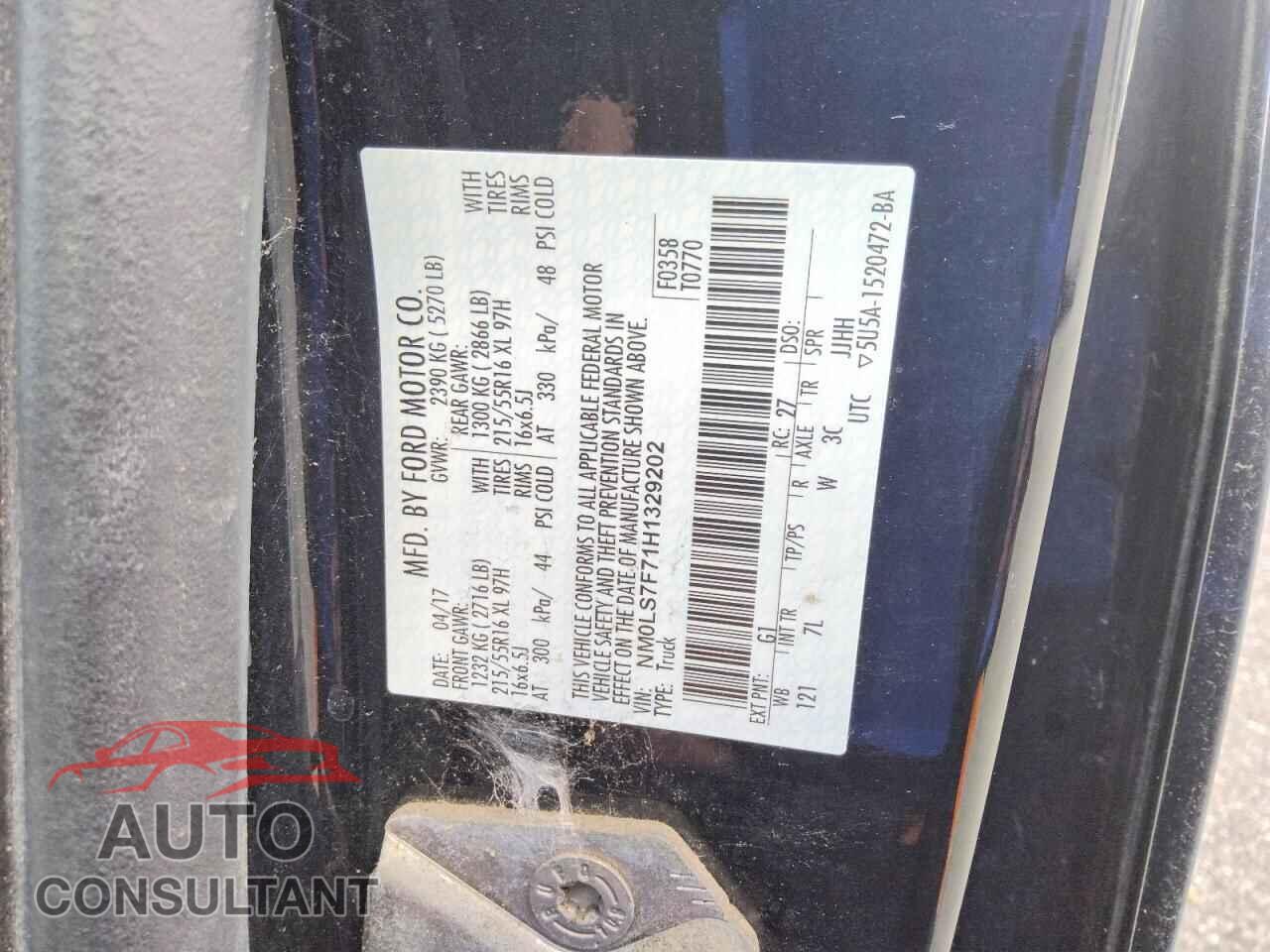 FORD TRANSIT 2017 - NM0LS7F71H1329202