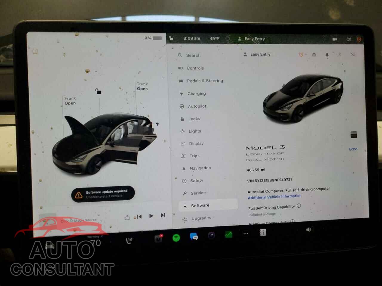 TESLA MODEL 3 2022 - 5YJ3E1EB9NF249727
