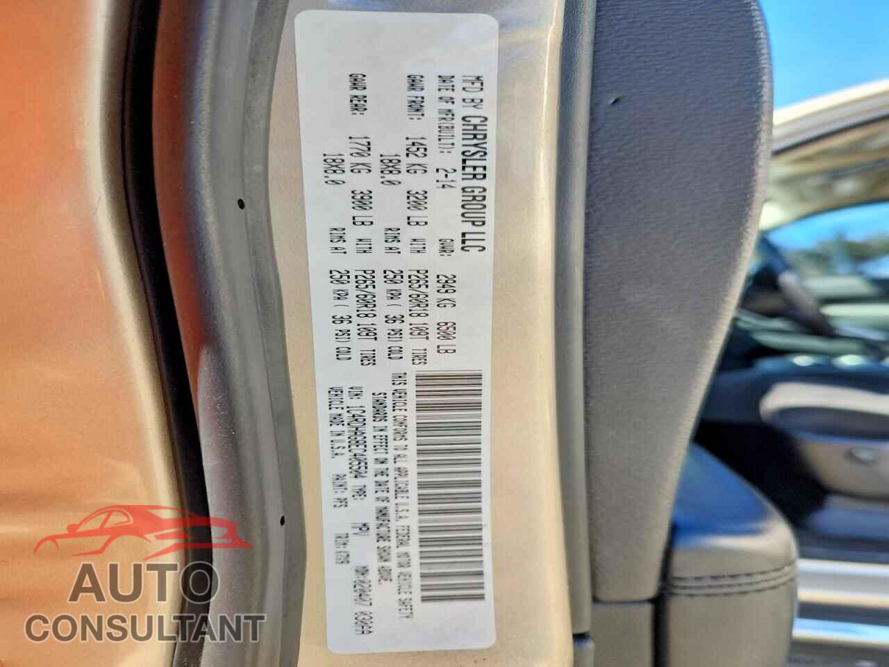 DODGE DURANGO 2014 - 1C4RDHAG8EC405504