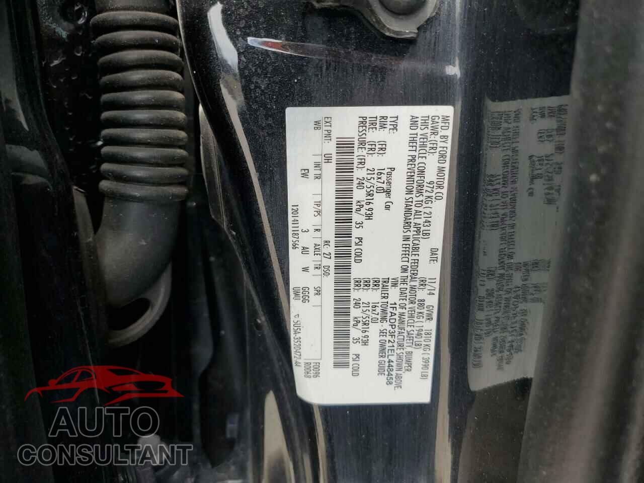 FORD FOCUS 2014 - 1FADP3F21EL448458