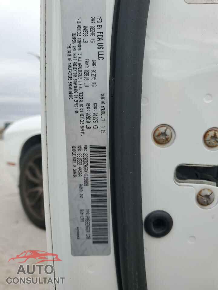 DODGE CHALLENGER 2019 - 2C3CDZAG8KH619868