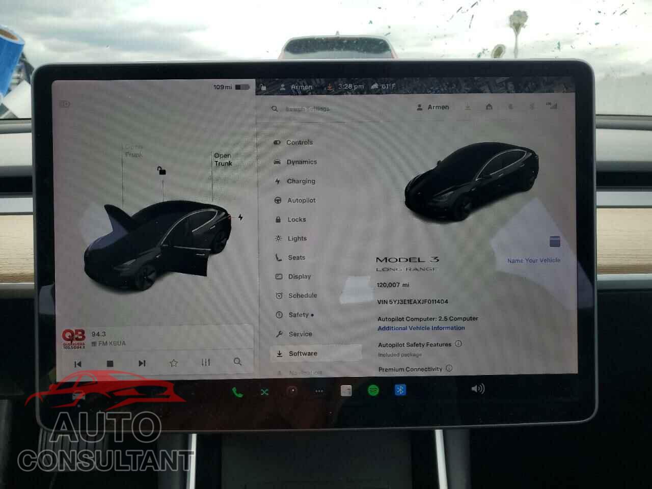 TESLA MODEL 3 2018 - 5YJ3E1EAXJF011404