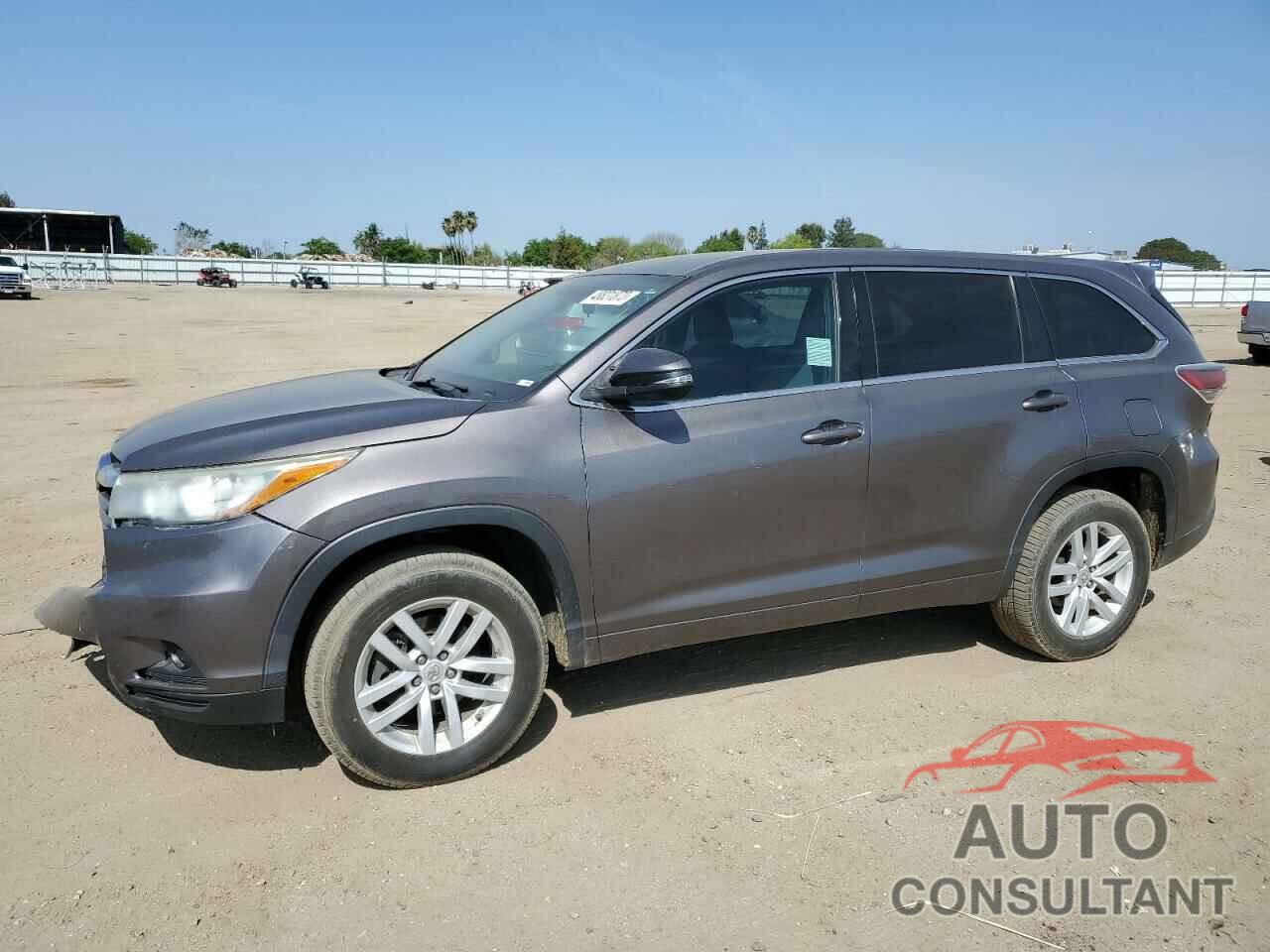 TOYOTA HIGHLANDER 2015 - 5TDZKRFH9FS067897