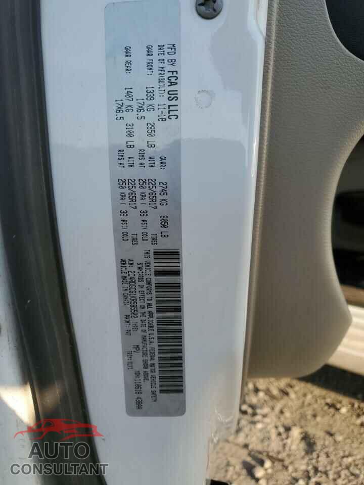 DODGE CARAVAN 2019 - 2C4RDGCG1KR585502