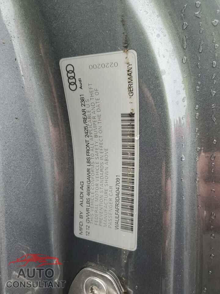 AUDI A5 2013 - WAULFAFR3DA047091