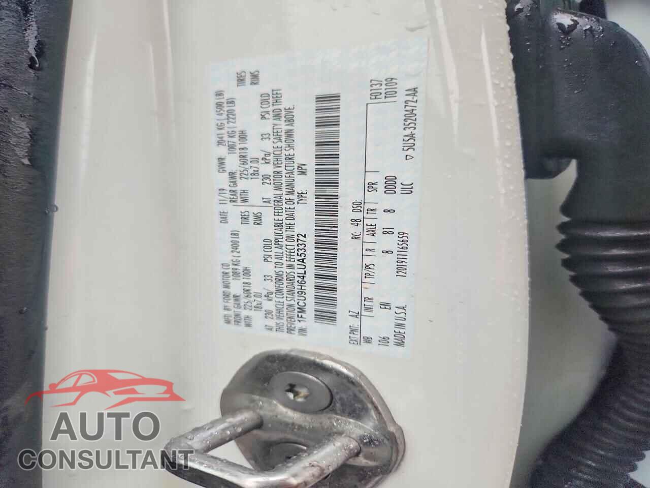 FORD ESCAPE 2020 - 1FMCU9H64LUA53372