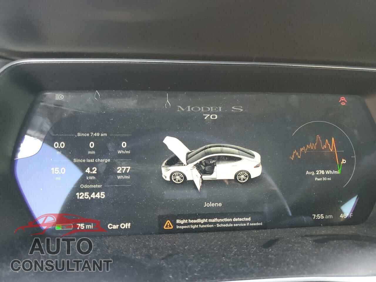 TESLA MODEL S 2015 - 5YJSA1E11FF114399