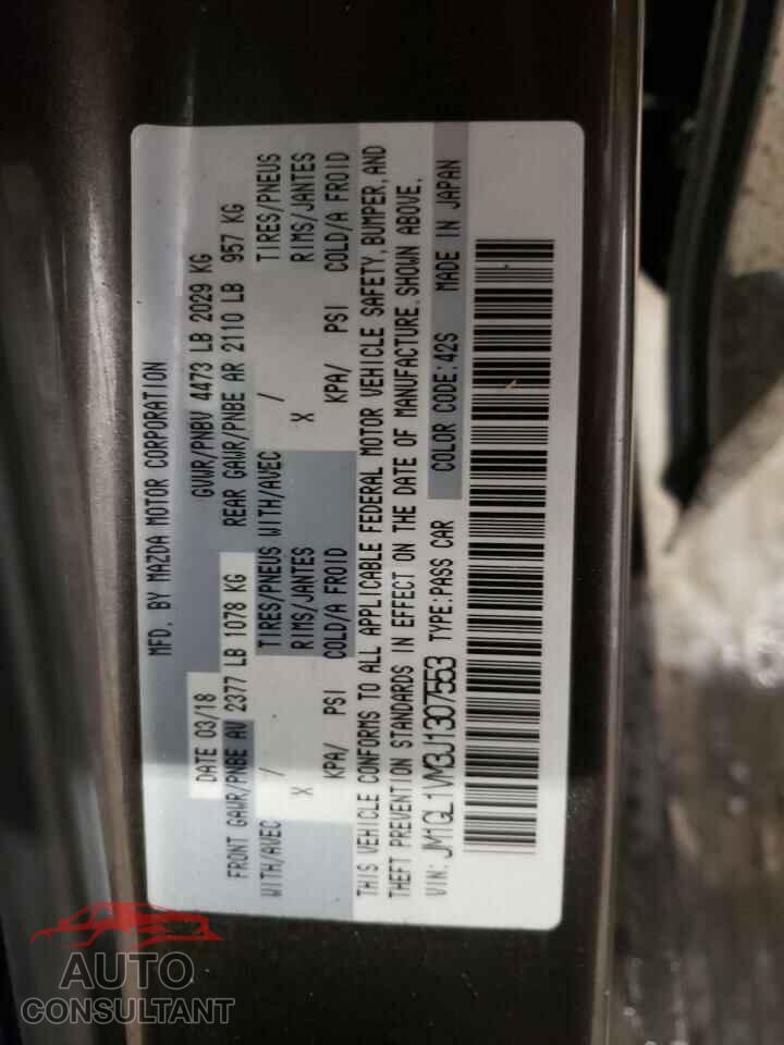 MAZDA 6 2018 - JM1GL1VM3J1307553