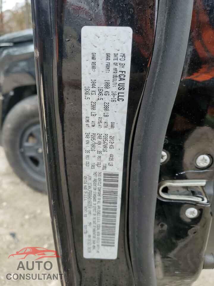 JEEP PATRIOT 2017 - 1C4NJPBB8HD166314