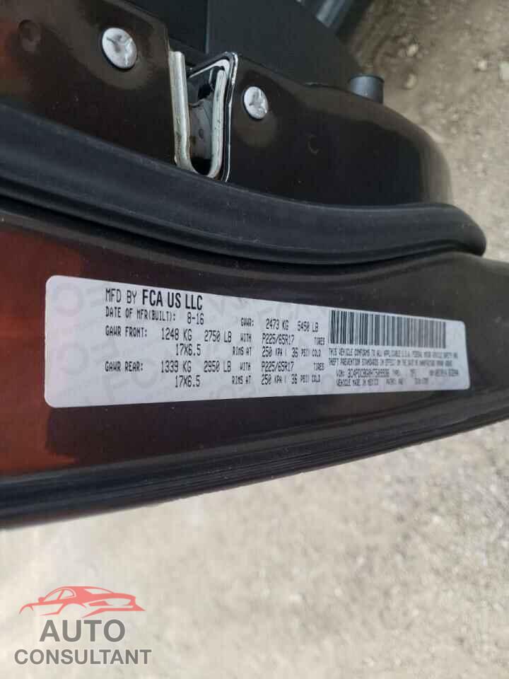 DODGE JOURNEY 2017 - 3C4PDCBG0HT509938
