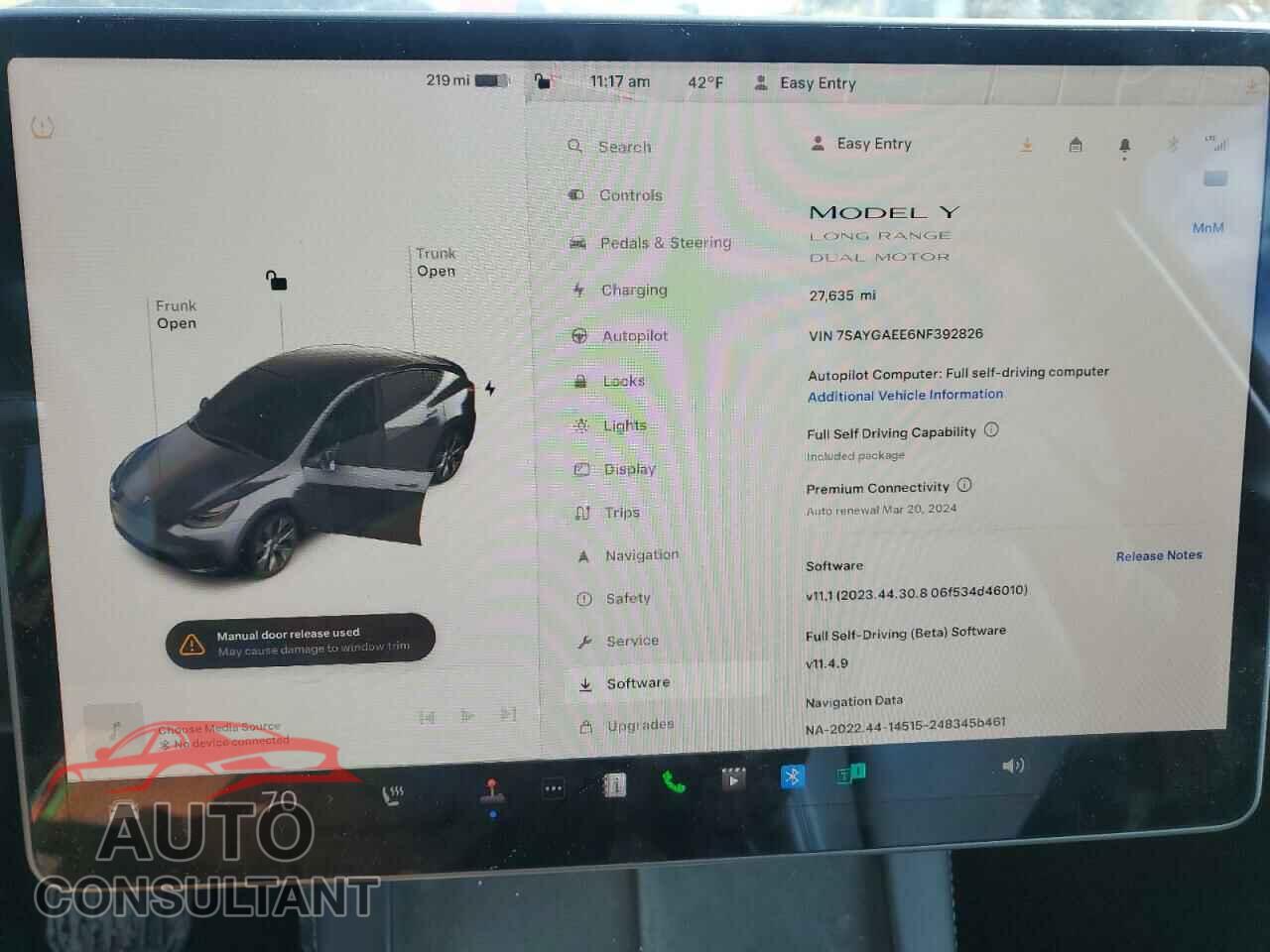 TESLA MODEL Y 2022 - 7SAYGAEE6NF392826