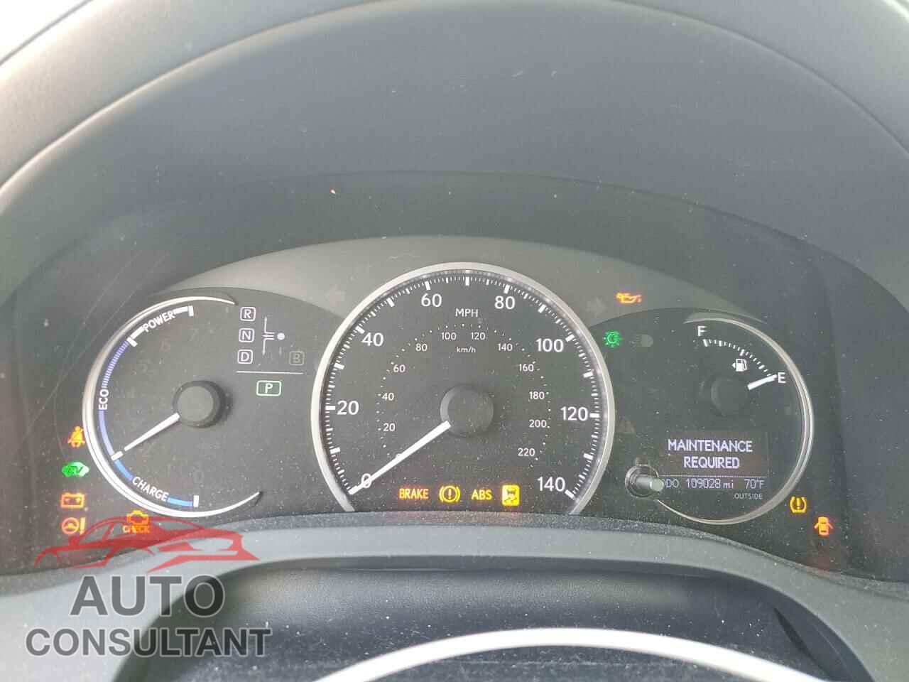 LEXUS CT 200 2013 - JTHKD5BHXD2149523