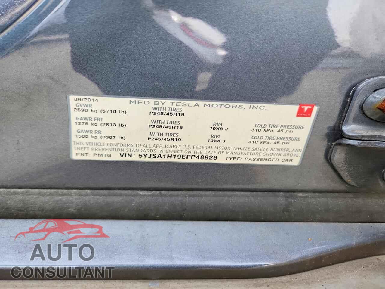 TESLA MODEL S 2014 - 5YJSA1H19EFP48926