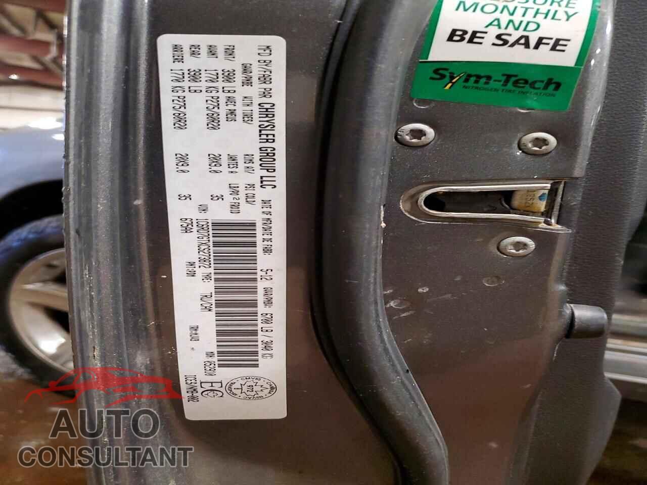 DODGE RAM 1500 2012 - 1C6RD7GTXCS273872