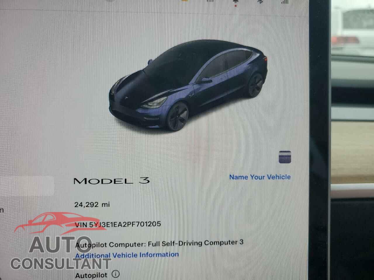 TESLA MODEL 3 2023 - 5YJ3E1EA2PF701205