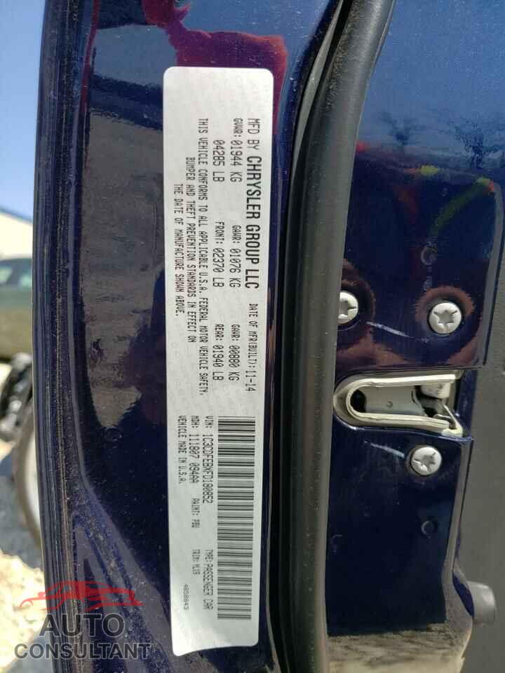 DODGE DART 2015 - 1C3CDFEBXFD180852
