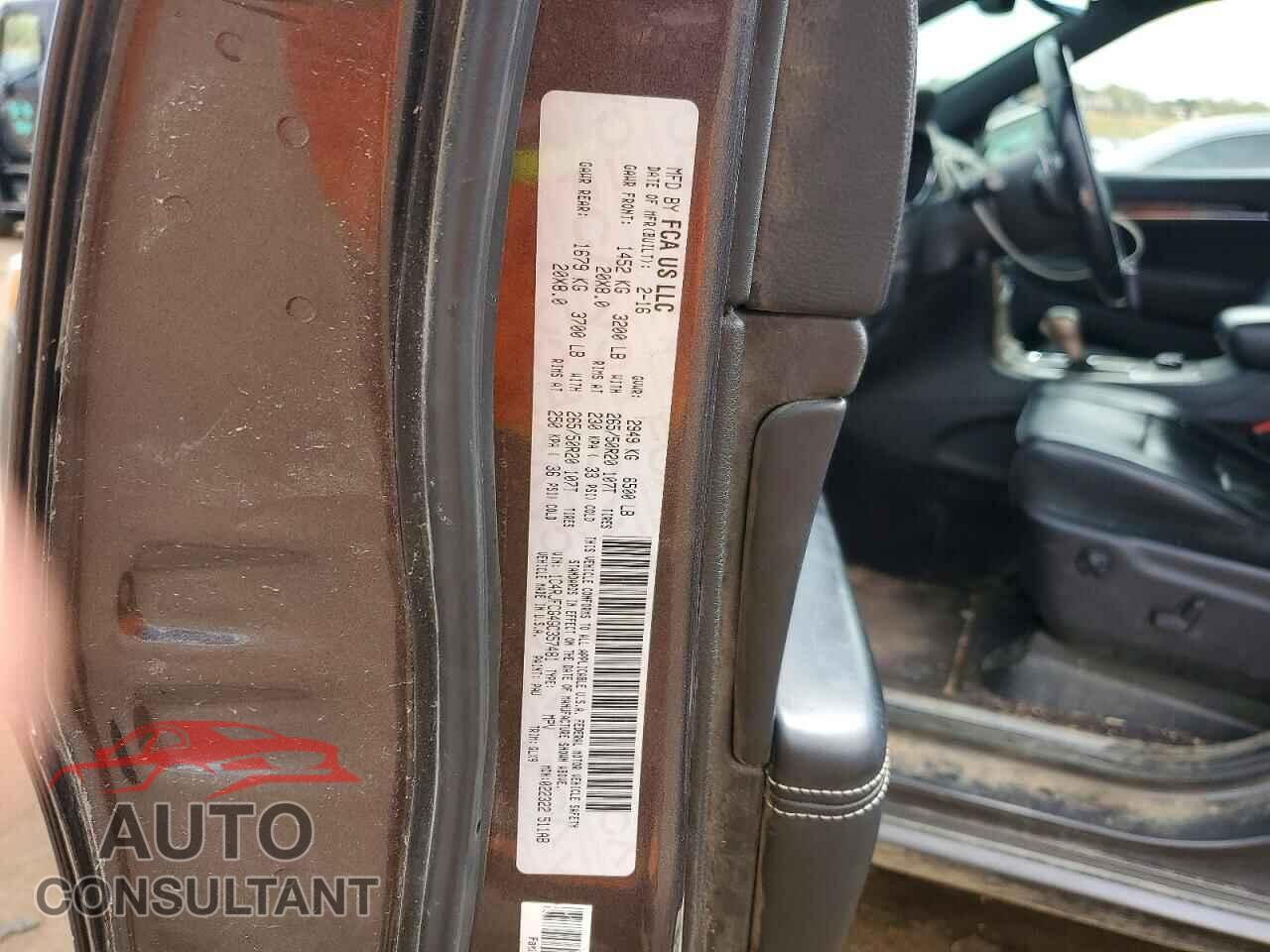 JEEP CHEROKEE 2016 - 1C4RJFCG4GC357481