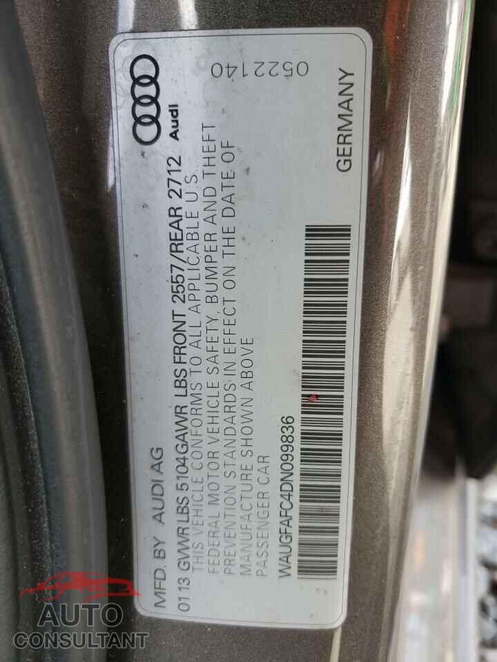 AUDI A6 2013 - WAUGFAFC4DN099836