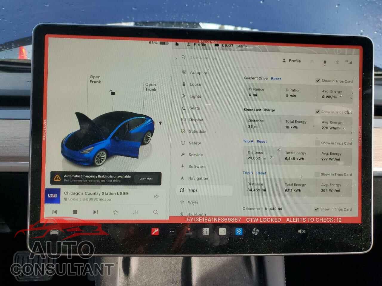 TESLA MODEL 3 2022 - 5YJ3E1EA1NF369867