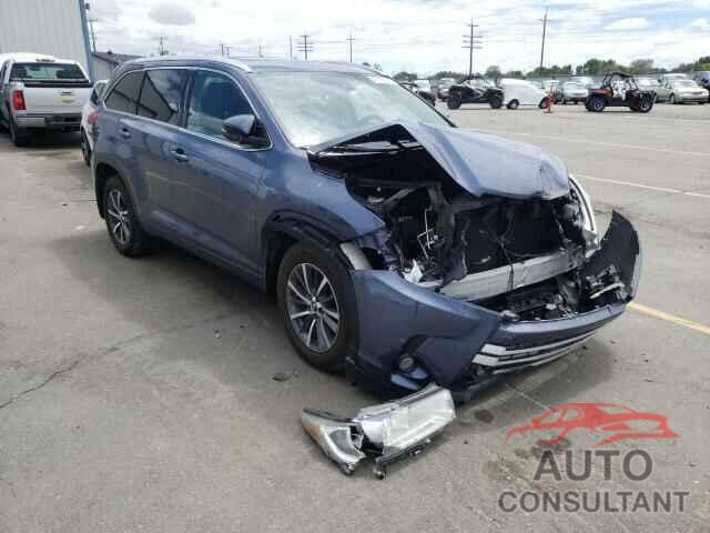 TOYOTA HIGHLANDER 2017 - 5TDJZRFH0HS473899