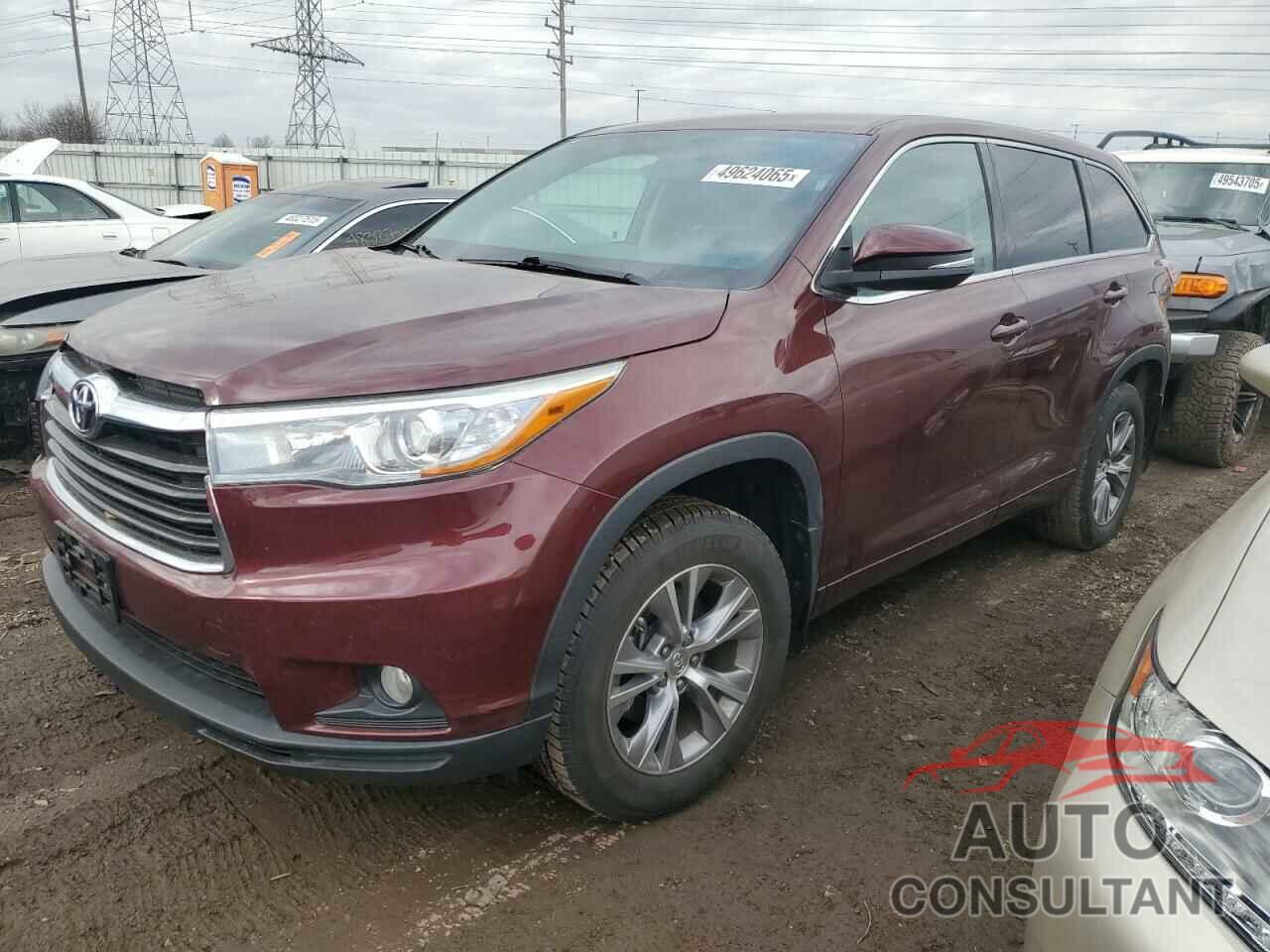 TOYOTA HIGHLANDER 2015 - 5TDBKRFH8FS114001