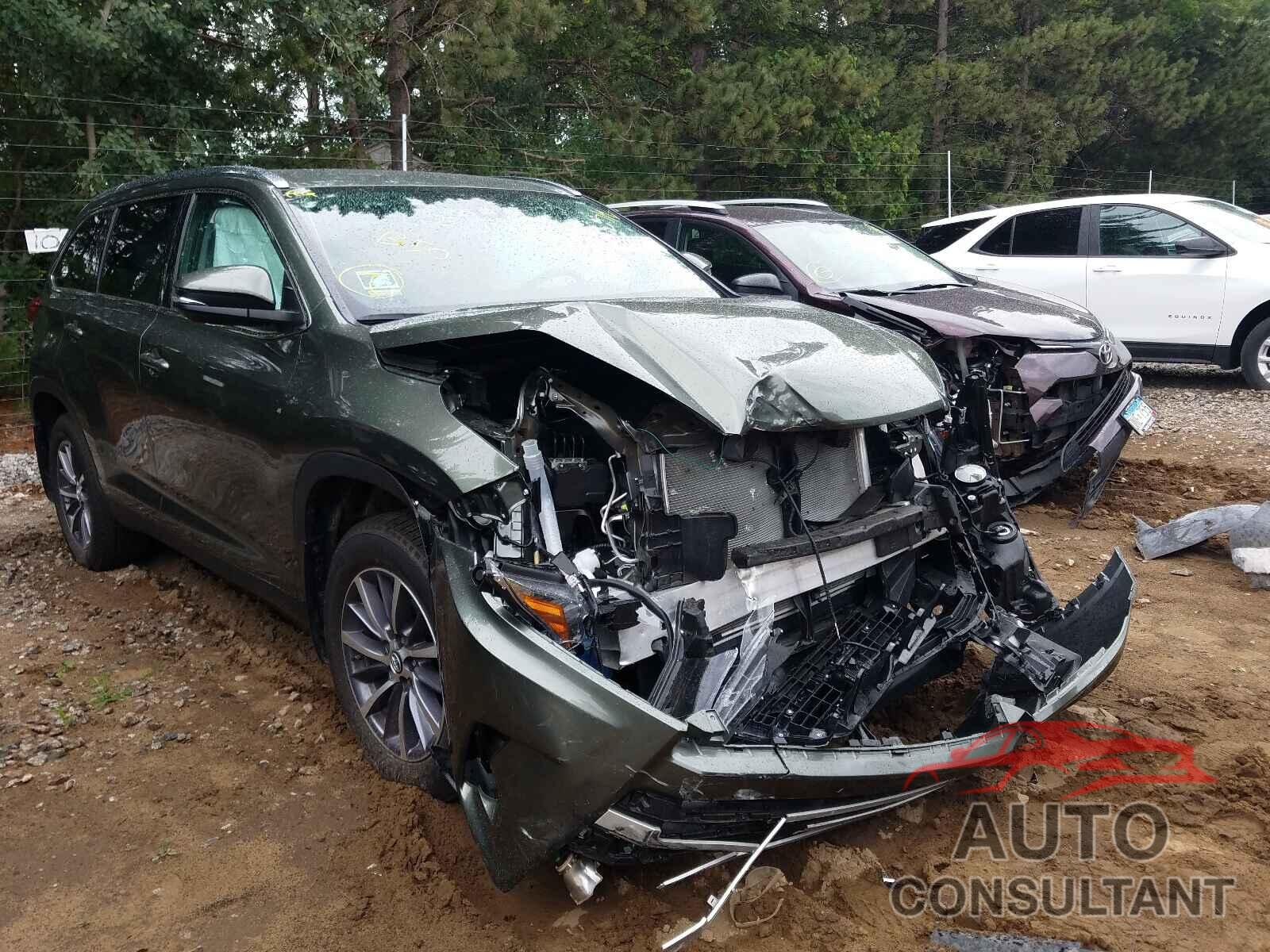 TOYOTA HIGHLANDER 2019 - 5TDJZRFH9KS710168