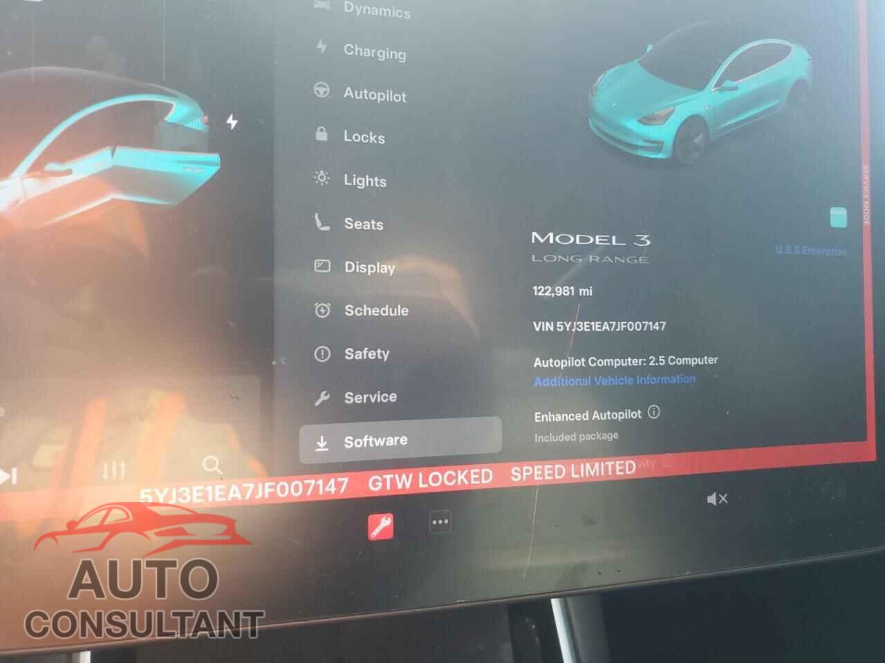 TESLA MODEL 3 2018 - 5YJ3E1EA7JF007147