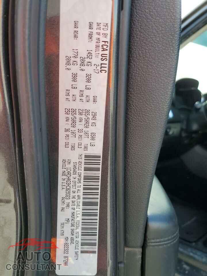 DODGE DURANGO 2017 - 1C4RDHAG3HC829323