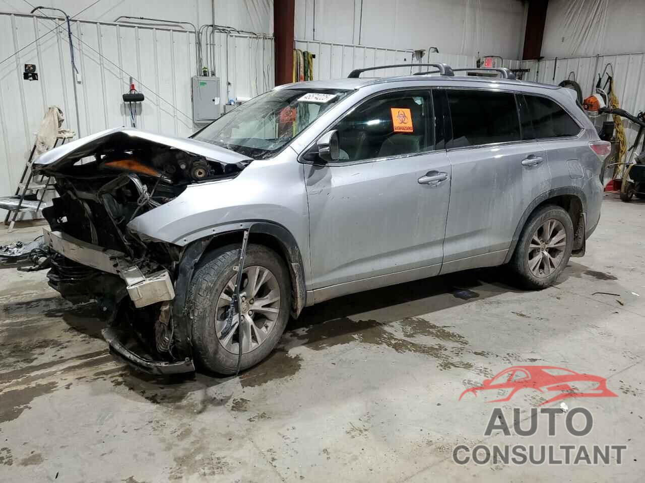 TOYOTA HIGHLANDER 2015 - 5TDJKRFHXFS154592