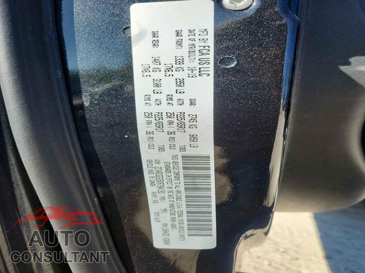 DODGE CARAVAN 2019 - 2C4RDGEG5KR784193