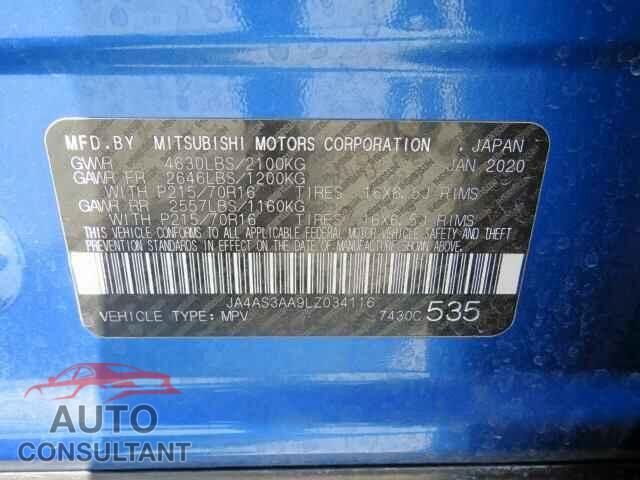 MITSUBISHI ECLIPSE 2020 - JA4AS3AA9LZ034116