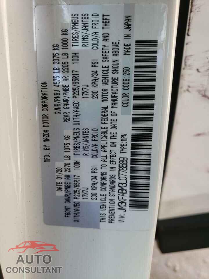 MAZDA CX-5 2020 - JM3KFABM3L0778589