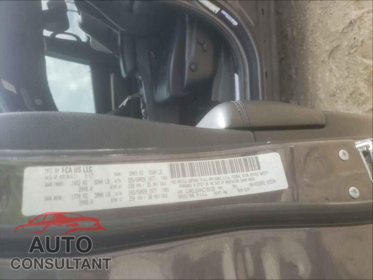 DODGE DURANGO 2017 - 1C4RDJDG0HC799135