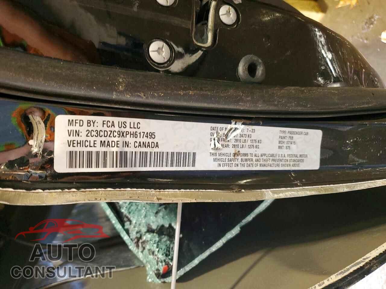 DODGE CHALLENGER 2023 - 2C3CDZC9XPH617495
