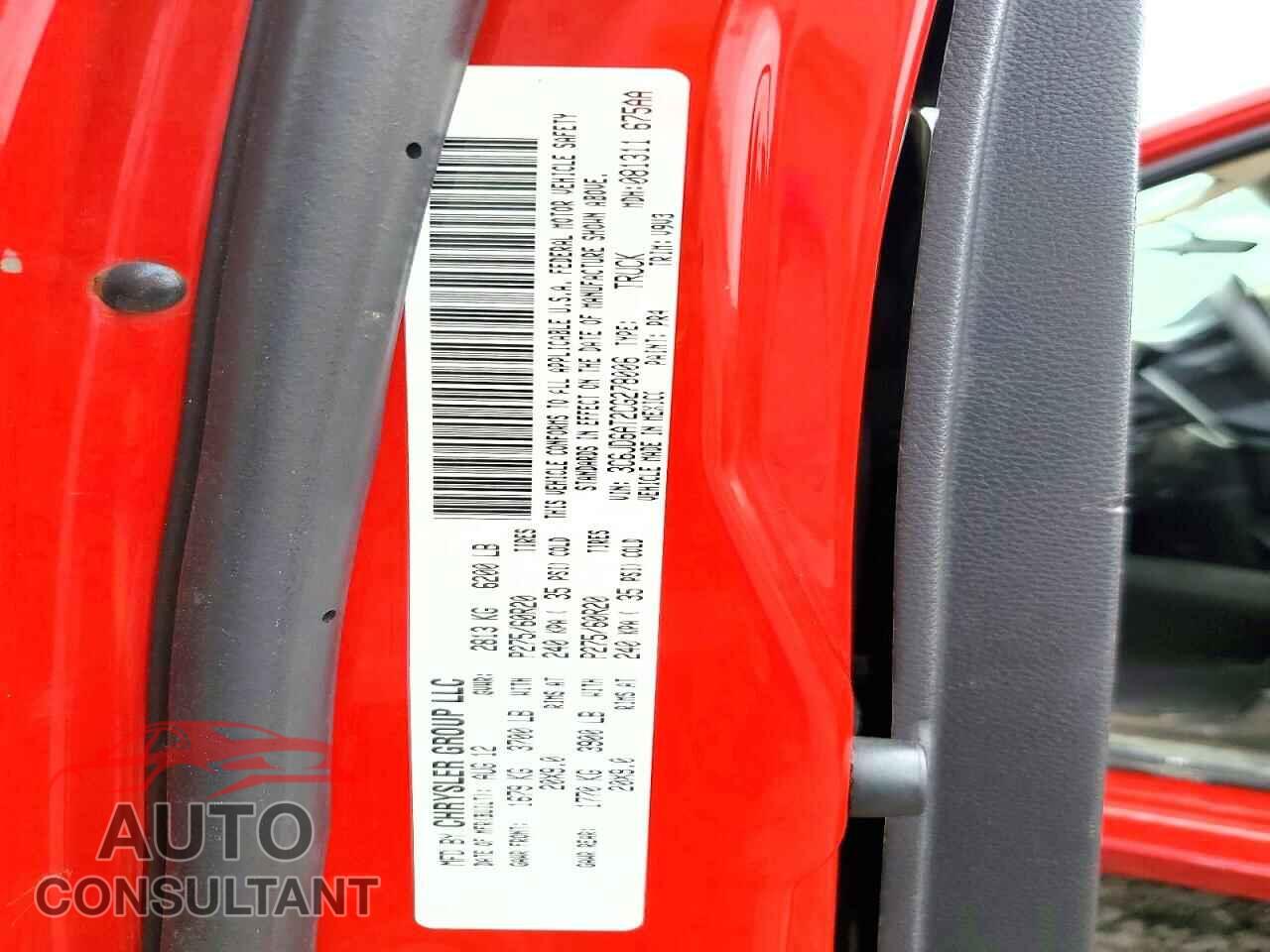 DODGE RAM 1500 2012 - 3C6JD6AT2CG278006