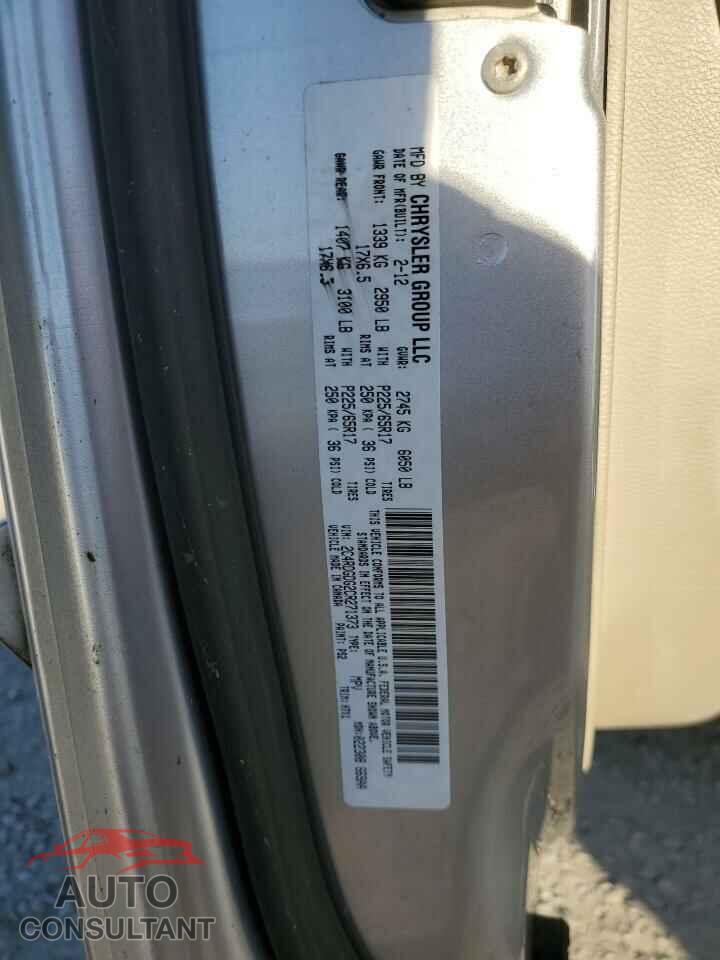 DODGE CARAVAN 2012 - 2C4RDGDG2CR271373