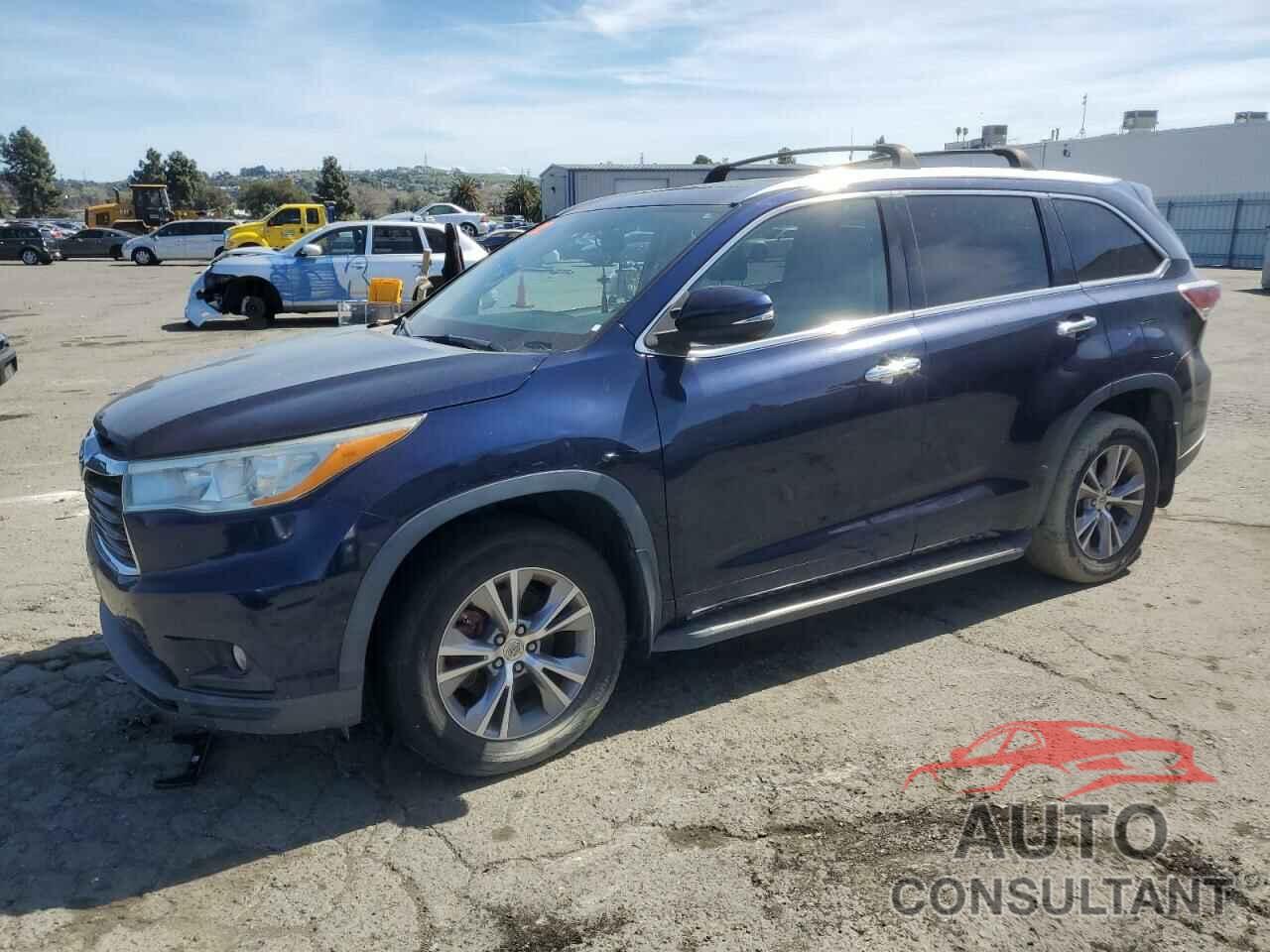 TOYOTA HIGHLANDER 2014 - 5TDJKRFH6ES064029