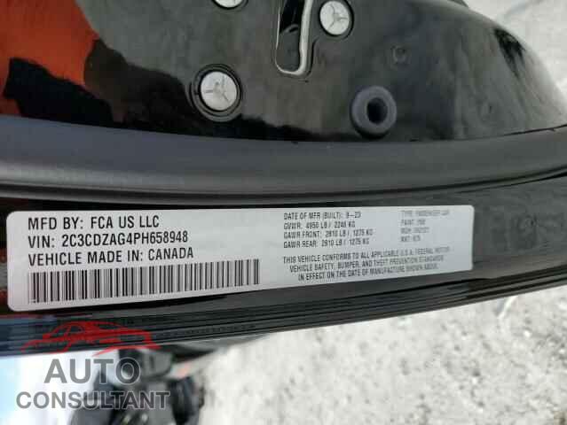 DODGE CHALLENGER 2023 - 2C3CDZAG4PH658948