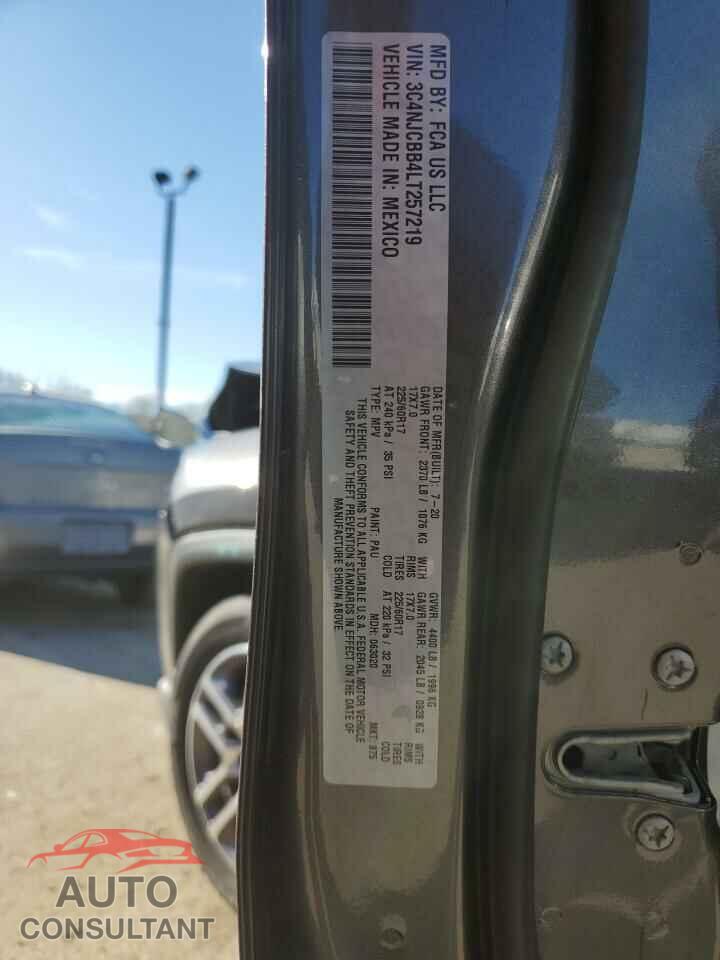 JEEP COMPASS 2020 - 3C4NJCBB4LT257219