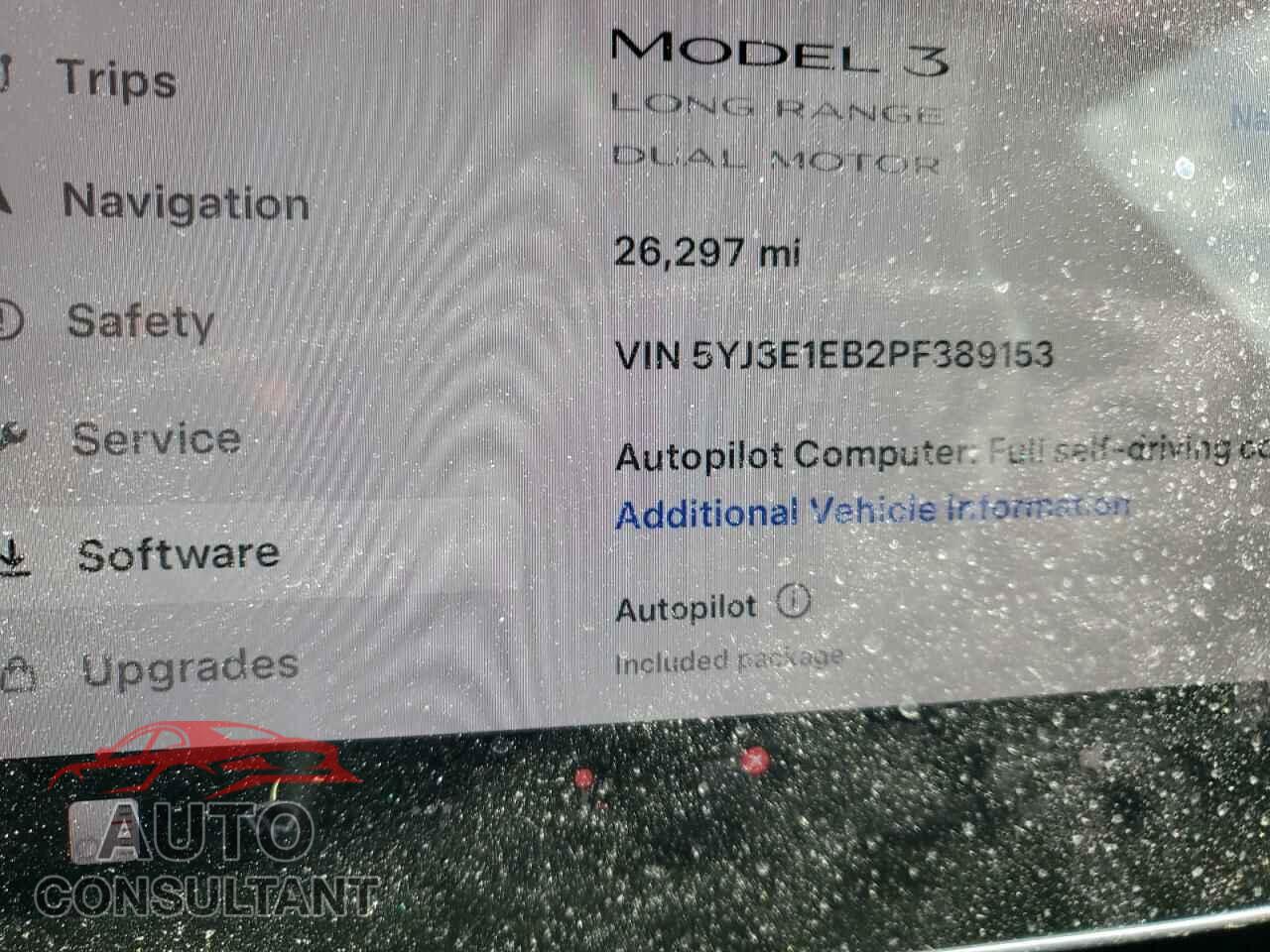 TESLA MODEL 3 2023 - 5YJ3E1EB2PF389153