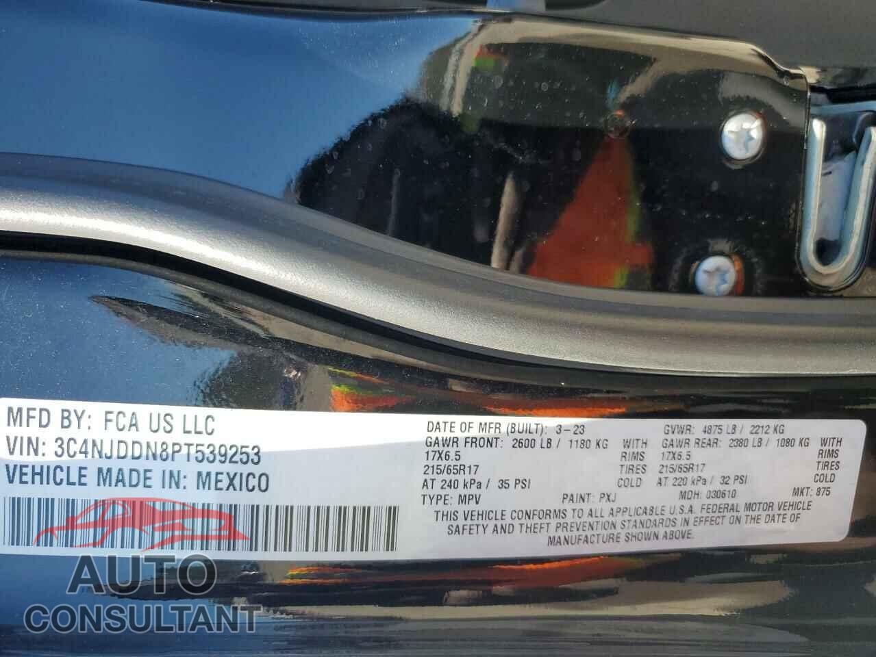 JEEP COMPASS 2023 - 3C4NJDDN8PT539253
