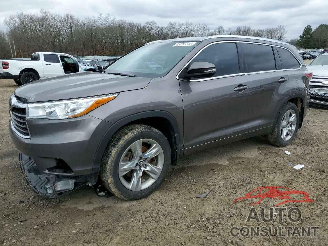 TOYOTA HIGHLANDER 2016 - 5TDDKRFH0GS329446