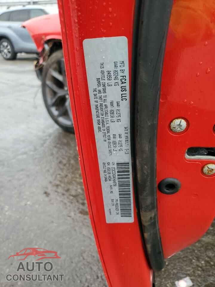 DODGE CHALLENGER 2019 - 2C3CDZAG4KH649790
