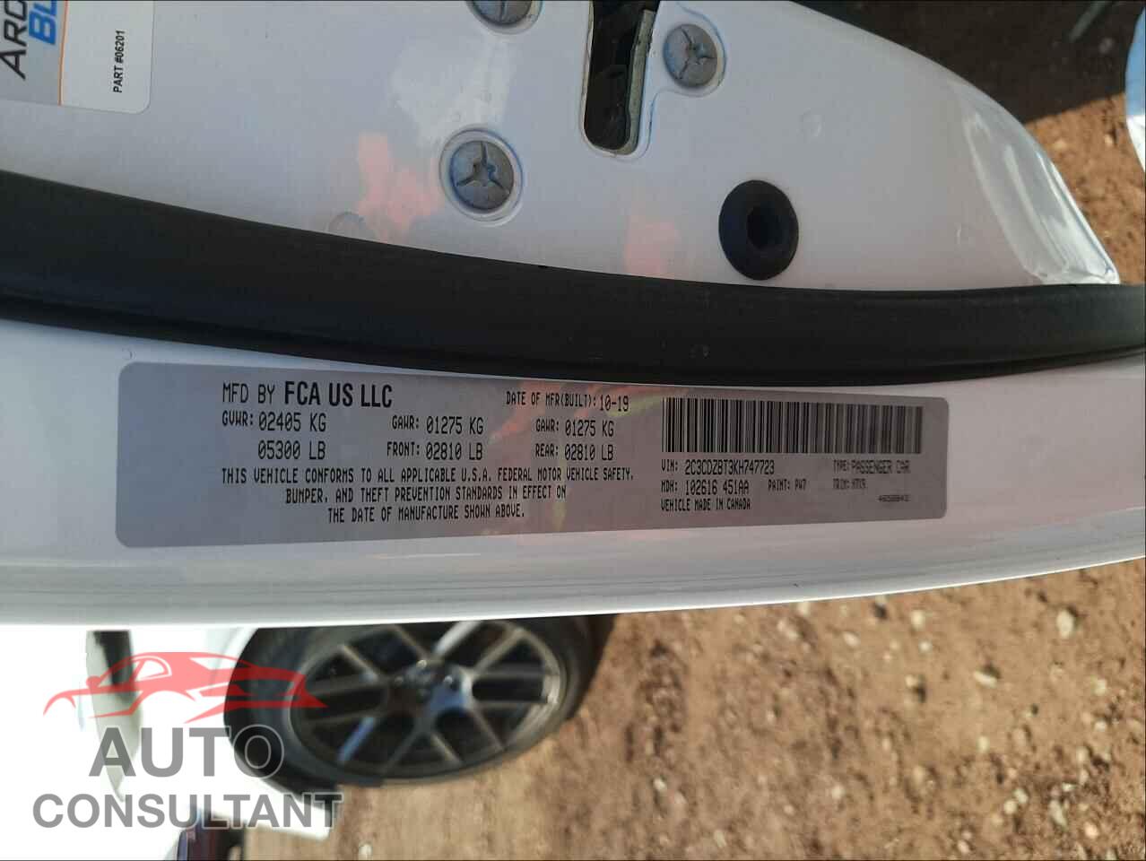 DODGE CHALLENGER 2020 - 2C3CDZBT3KH747723