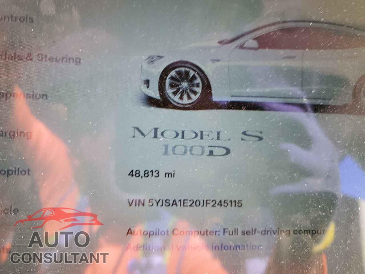 TESLA MODEL S 2018 - 5YJSA1E20JF245115