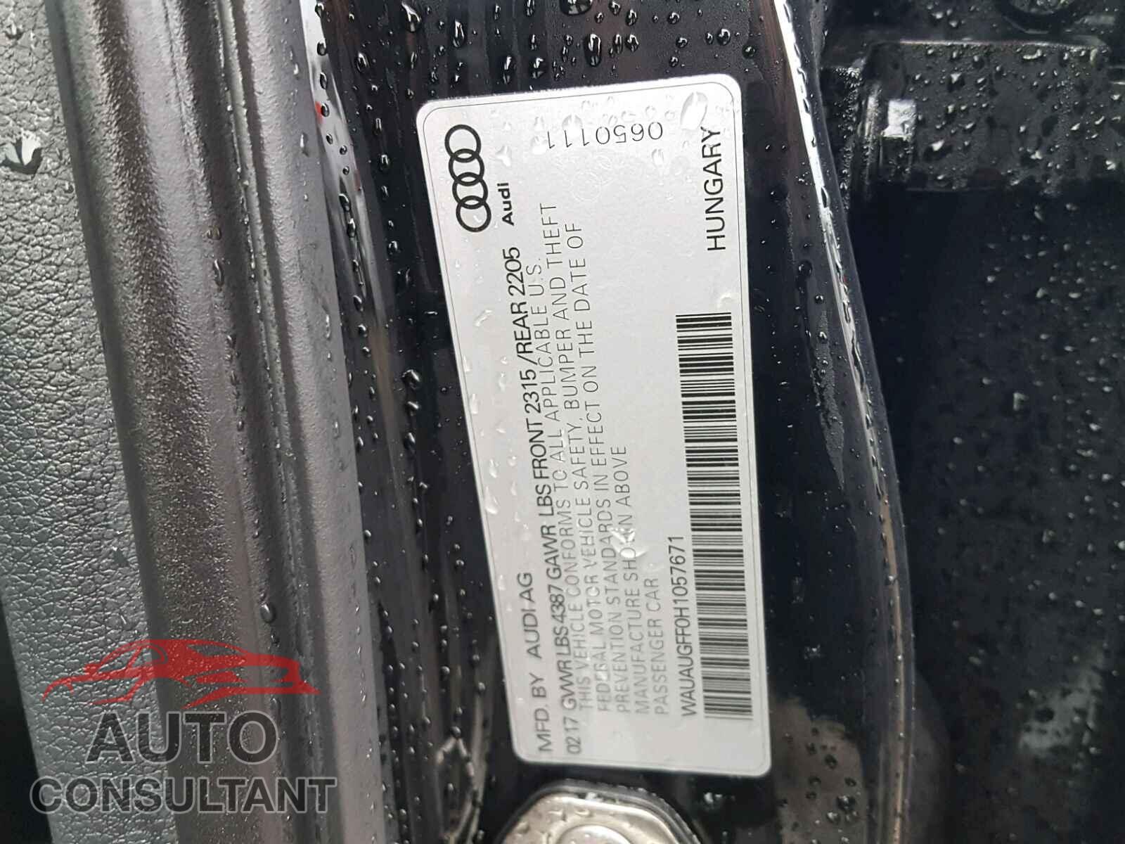 AUDI A3 2017 - WAUAUGFF0H1057671