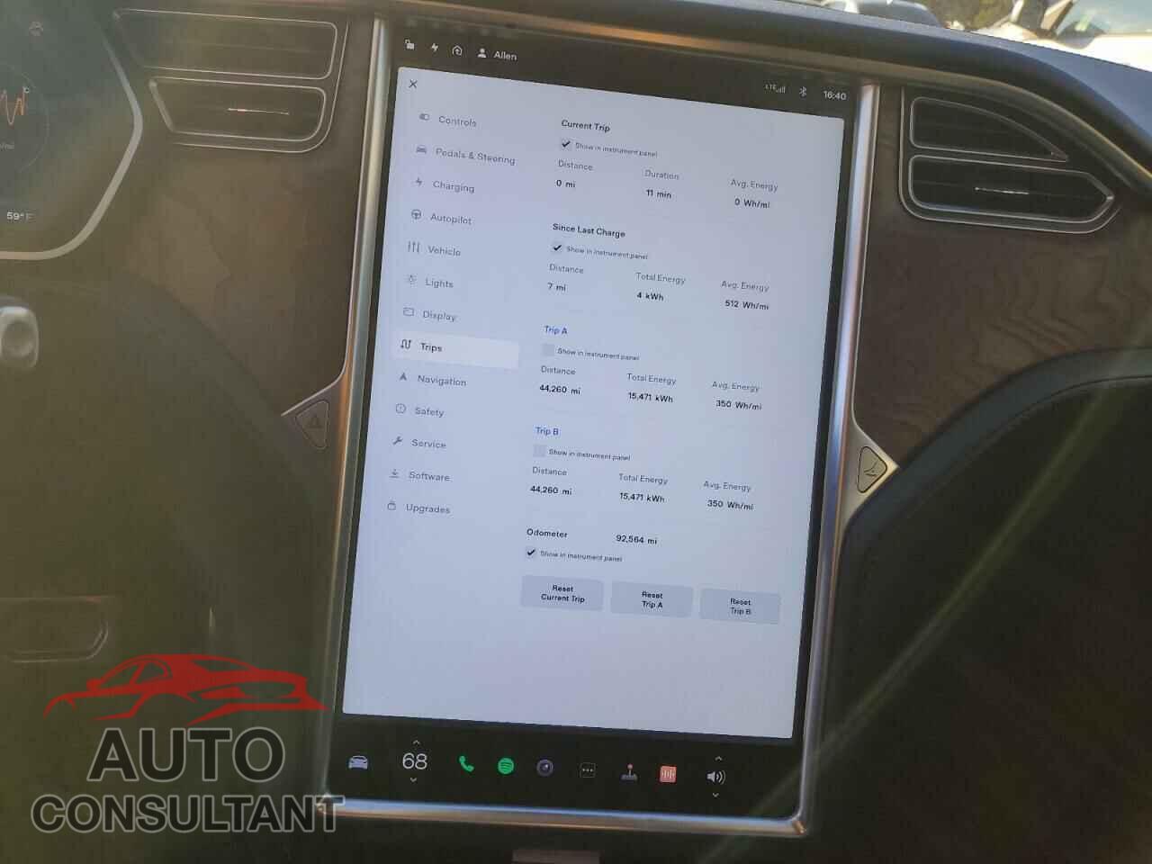 TESLA MODEL S 2016 - 5YJSA1E16GF161946