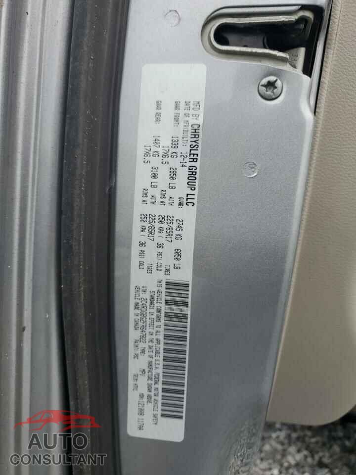 DODGE CARAVAN 2015 - 2C4RDGBG2FR647822