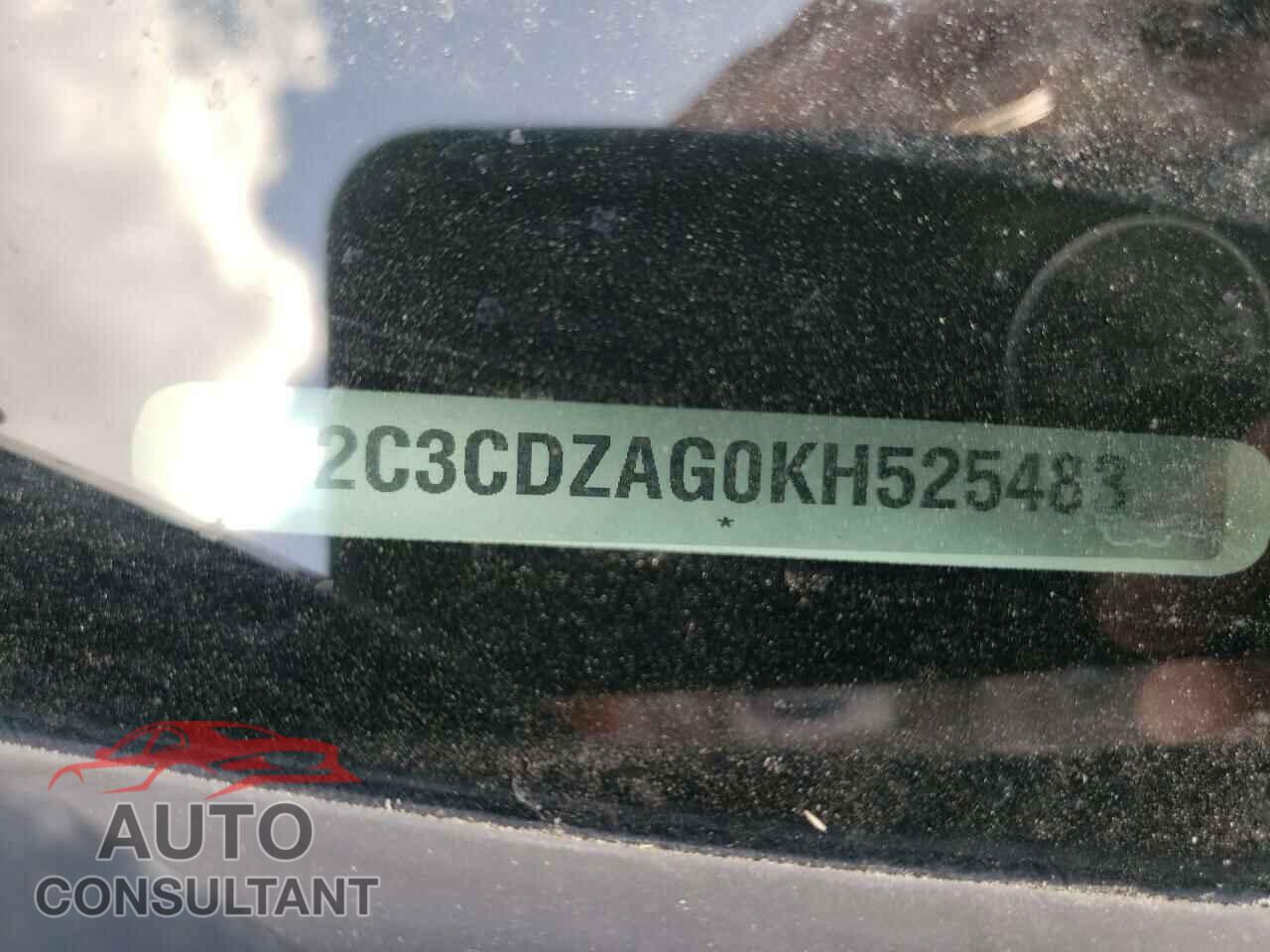 DODGE CHALLENGER 2019 - 2C3CDZAG0KH525483